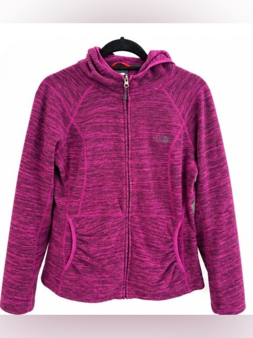 The North Face Rosette Hoodie Women’s Purple Heather Fleece Jacket Size Medium